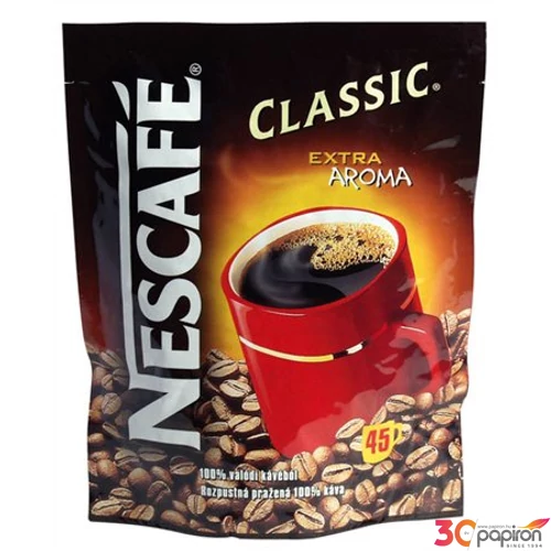 Kávé Nescafe Classic instant kávé utántöltő, 75 g KHK010