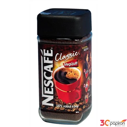 Kávé Nescafe Classic instant kávé, üveges, 100 g KHK011