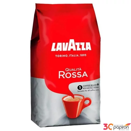 Kávé pörkölt szemes 1000 g LAVAZZA Rossa