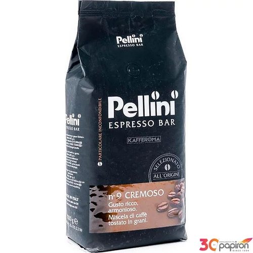 Kávé pörkölt szemes 1000 g PELLINI Cremoso