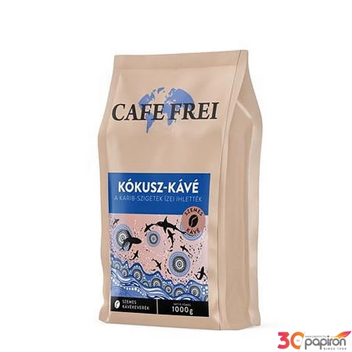 Kávé pörkölt szemes 1000 g CAFE FREI Karib-szigetek kókuszos