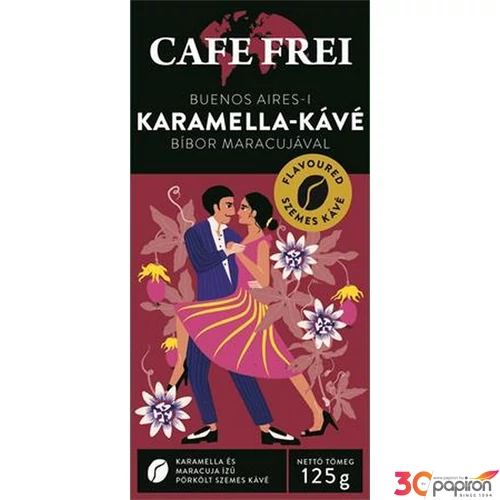 Kávé pörkölt szemes 125 g CAFE FREI Buenos Aires-i karamella maracujával