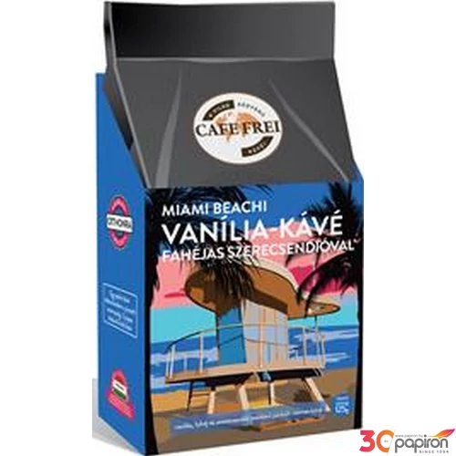 Kávé pörkölt, szemes 125 g fahéjjal és szerecsendióval Miami vanília CAFE FREI