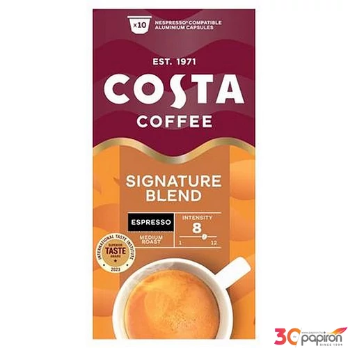 Kávékapszula Nespresso kompatibilis 10db COSTA Signature Blend Espresso