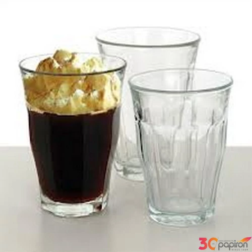 Pohár kávés - kávéspohár 16cl üveg Retro 6DB