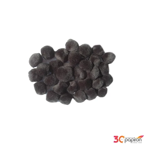 Dekor pompon 30mm fekete 30db/cs