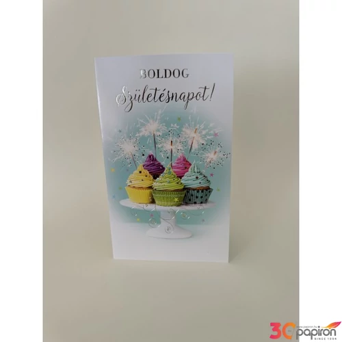 Képeslap 5 ARGUS 15-6542 Boldog Születésnapot! Muffin csi