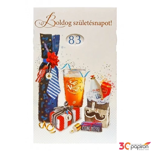 Képeslap 6 ARGUS 15-6438 Szülinap férfi ajándékcsomag és 