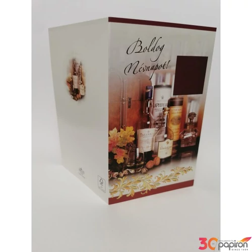 Képeslap 6 ARGUS 15-6464 Névnap férfi whiskeys üvegek
