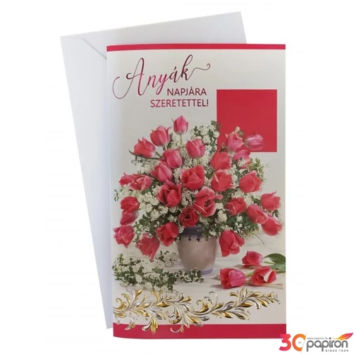 Képeslap 7 ARGUS 15-6463A Anyák napjára szeretettel tulip
