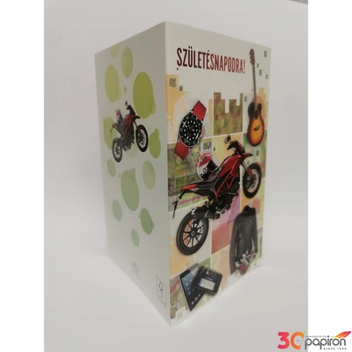 Képeslap 7 ARGUS 15-6526 Szülinap férfi motor,gitár,telef