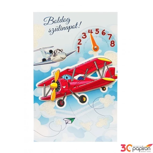 Képeslap 7 ARGUS 17-6047 Szülinap repcsis tekerős