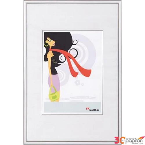 Képkeret 10x15cm New Lifestyle ezüst műanyag álló/fekvő képkeret 690-KV015S