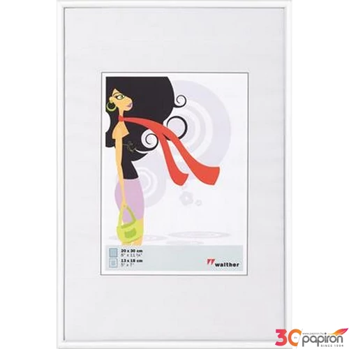 Képkeret 10x15cm New Lifestyle fehér műanyag álló/fekvő képkeret 690-KV015W