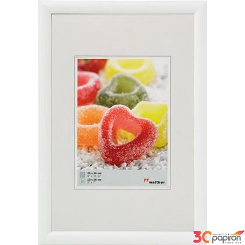 Képkeret 10x15cm Trendstyle fehér műanyag álló/fekvő képkeret 690-KV015W