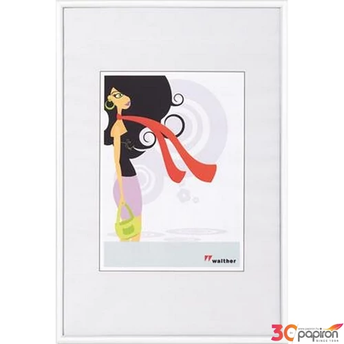 Képkeret 13x18cm New Lifestyle fehér műanyag álló/fekvő képkeret 690-KV318W