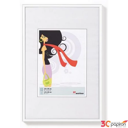 Képkeret 20x30cm New Lifestyle fehér műanyag álló/fekvő képkeret 690-KV030W