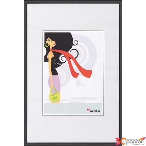 Képkeret 20x30cm New Lifestyle fekete műanyag álló/fekvő képkeret 690-KV030B