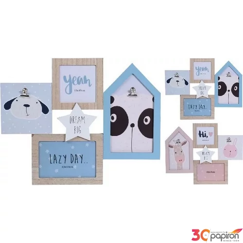 Képkeret 38,5x31cm 4 keretes, 2 féle design Dream big