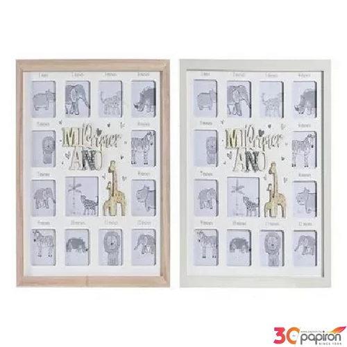 Képkeret MDF 37x1,5x37cm, 2 féle szín "Az első évem