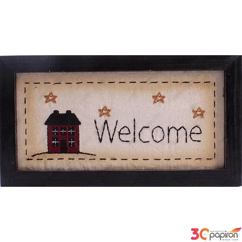 Képkeret goblen falidísz Welcome 