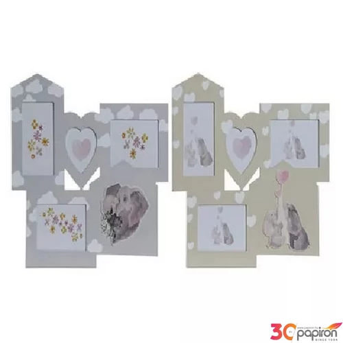 Képkeret MDF 45x1,5x37cm 10x15-ös képekhez, 2 féle