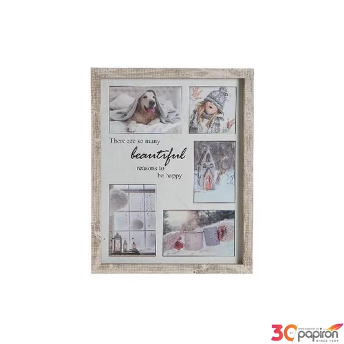 Képkeret MDF/Üveg 31x2,5x40cm, 5 helyes