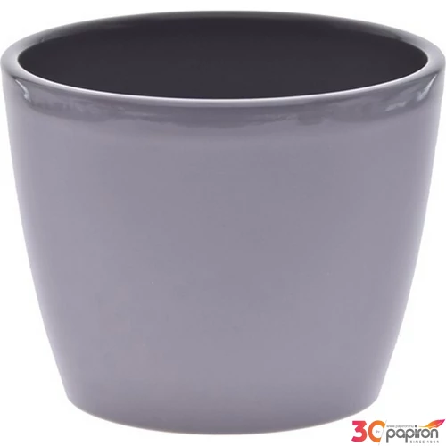 Kerámia kaspó szürke Ziertopf 12cm 