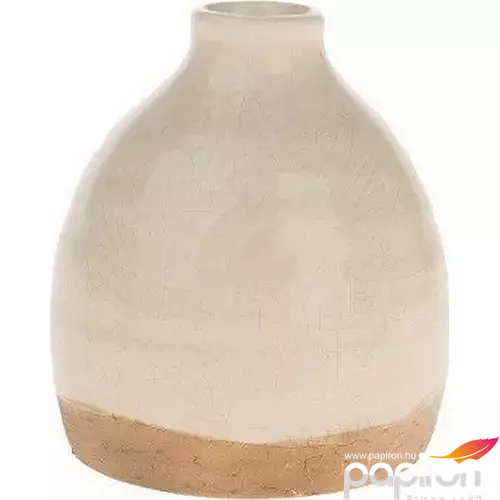 Kerámia váza krém 9x9x11,5cm