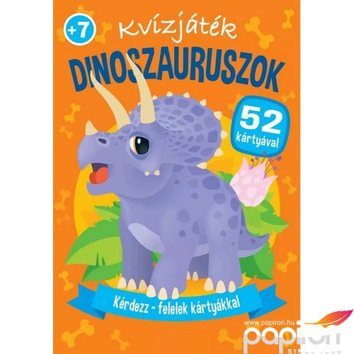 Kérdezz-felelek kártyákkal Dinoszauruszok Napraforgó könyvek