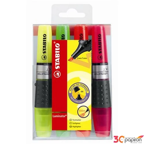 Szövegkiemelő Stabilo Luminator 2-5mm 4színű Írószerek STABILO 71/4