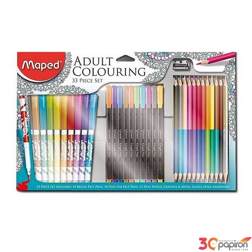 Készségfejlesztő készlet Maped Creativ 33-as színező készlet felnőttekn 33 db/készlet