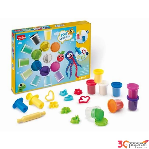 Készségfejlesztő készlet Maped Gyurma és formázó készlet 32 darabos Maped Creativ Pat Dough