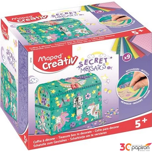 Készségfejlesztő készlet Maped Mozaikos titkos kincsesláda, MAPED CREAT Secret Mosaics