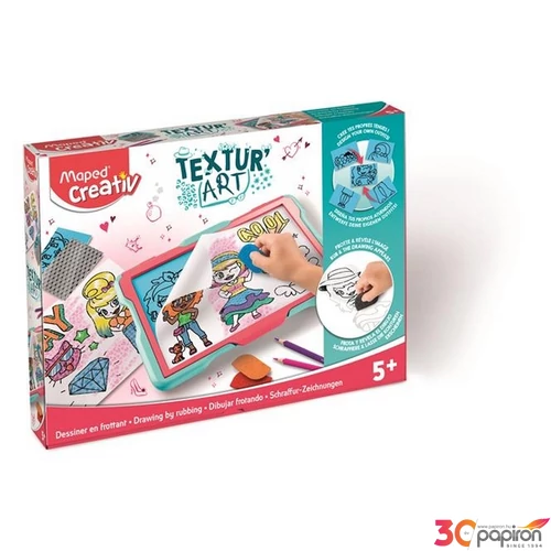 Készségfejlesztő készlet Maped Rajztábla, Textúrák, Maped Creativ Textur`Art, Divat