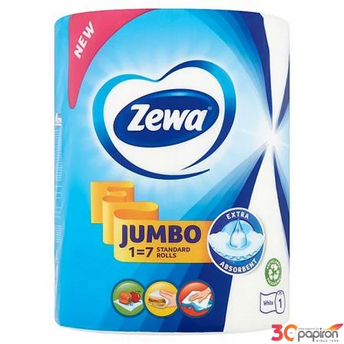 Kéztörlő tekercses 325lap ZEWA Jumbo White