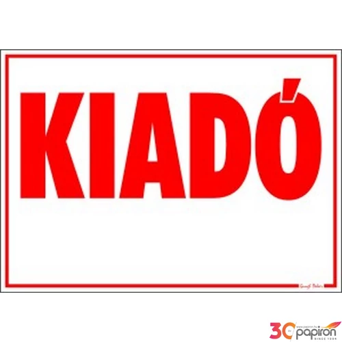 Információs tábla KIADÓ 