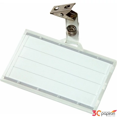 Névkitűző csíptetővel Donau 88x54mm D8345