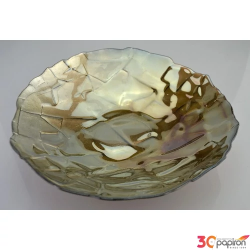 Kínálótál üvegből 30cm canyon m:6cm 