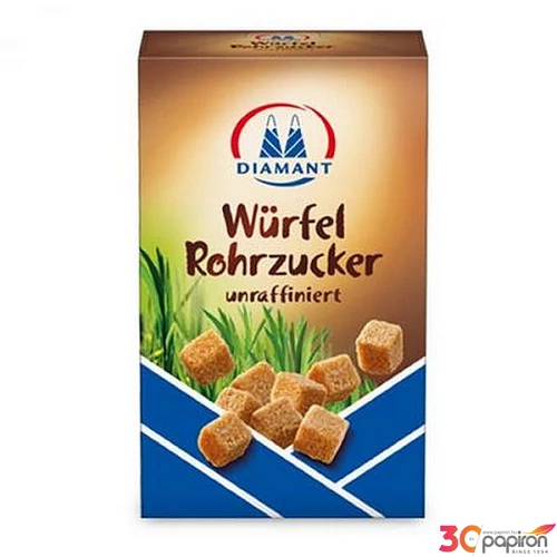 Kockacukor barna nád 0,5kg Diamant