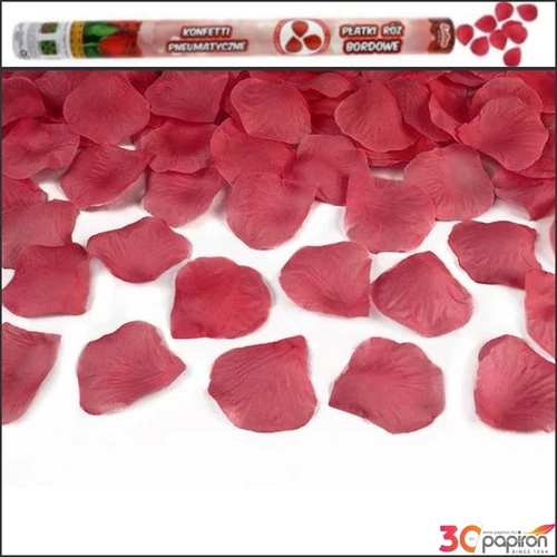 Party konfetti ágyú 60cm Valen piros rózsaszírmokkal töltött Valentin napi kellék