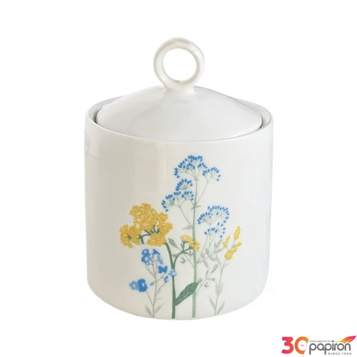 Konyhai tároló Porcelán 9x13cm, Mille Fleurs Yellow