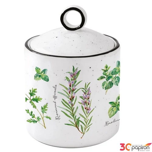 Konyhai tároló Porcelán 9x13cm,Herbarium