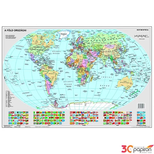 Asztali könyöklő STIEFEL Föld országai/Gyermek-világtérkép Irodai kiegészítők STIEFELDUO30907K