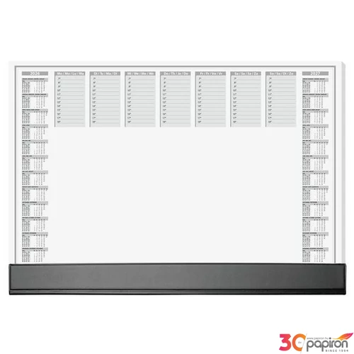 Könyökalátét 595x410 mm 2éves és heti tervezővel szamárfülvédővel SIGEL "Office