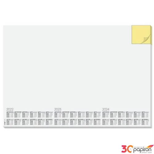 Könyökalátét Siegel 595x410mm, 3 éves tervezővel jegyzetfüzettel