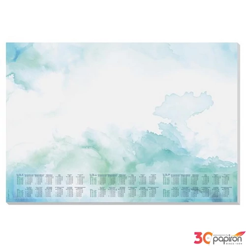 Könyökalátét Sigel 595x410 mm, 3 éves és heti tervezővel Watercolor Sea