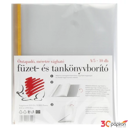 Könyvborító A5 öntapadós Süni 10db/csomag tankönyv és füzetborító kollekció