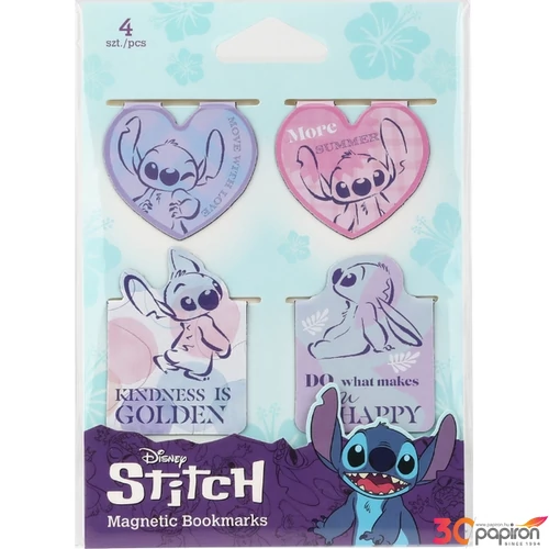 Könyvjelző mágneses Stitch 3 vegyes 4 db/bliszter Colorino
