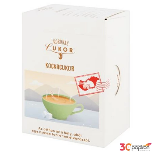 Koronás kockacukor  